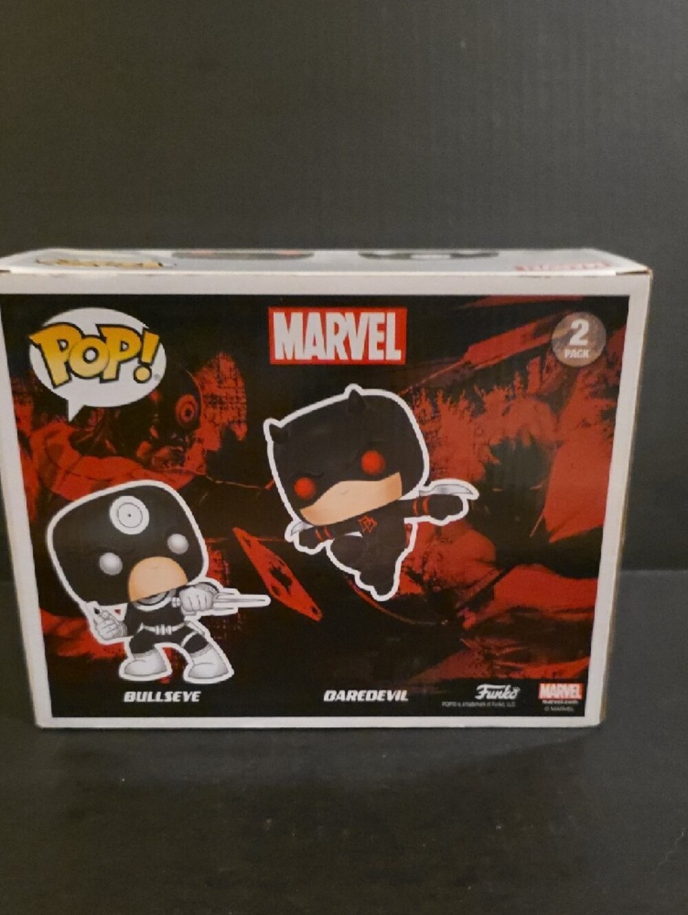 Marvel 2-Pack Bullseye & Daredevil Vinyl Figures - Black, Red, White - Picture 4 of 7